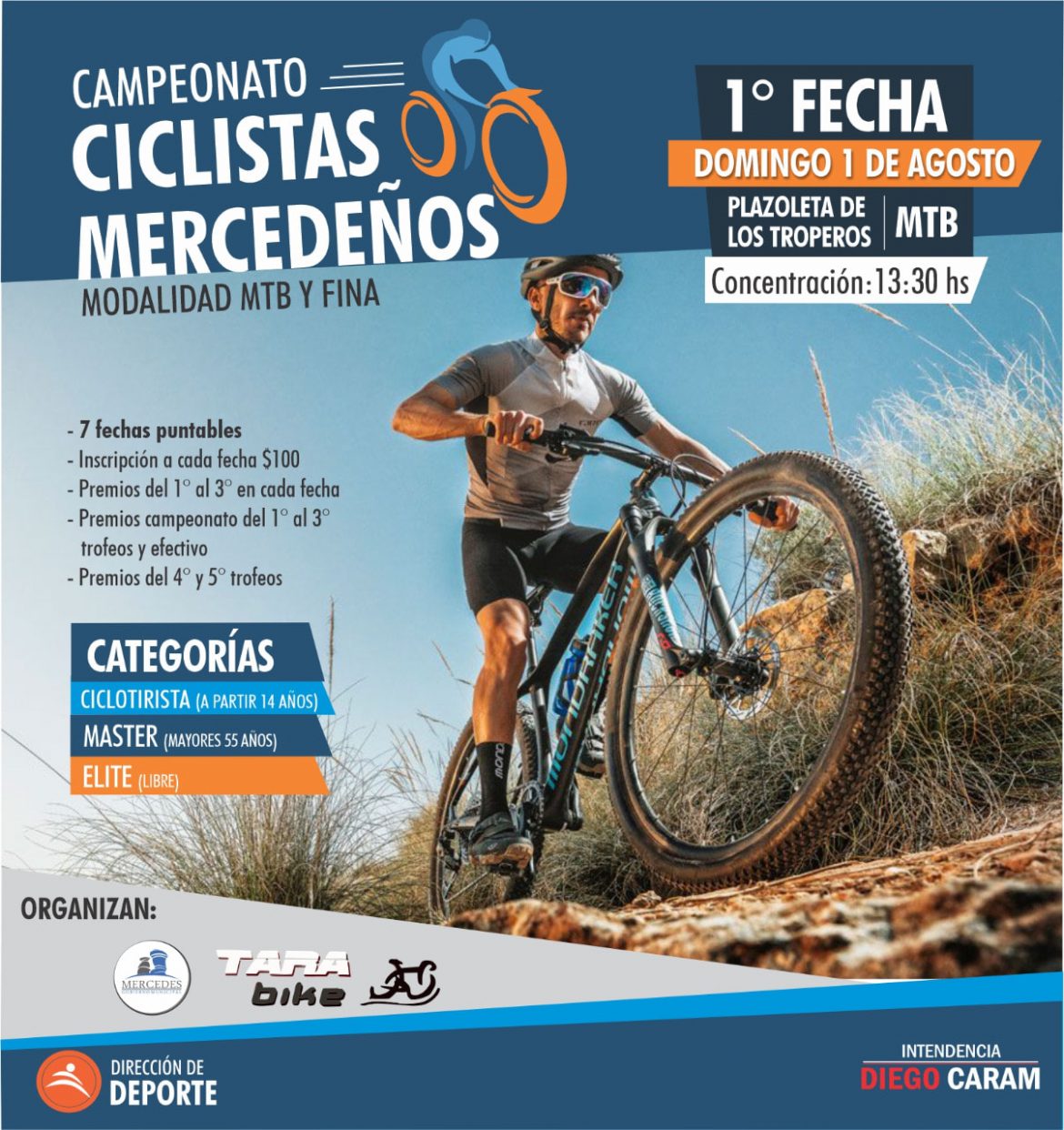 El Gobierno Municipal lanza el campeonato “Ciclistas Mercedeños”