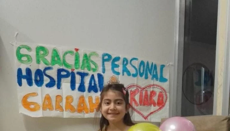 Kiara se prepara para recibir el alta, a un mes de recibir un corazón