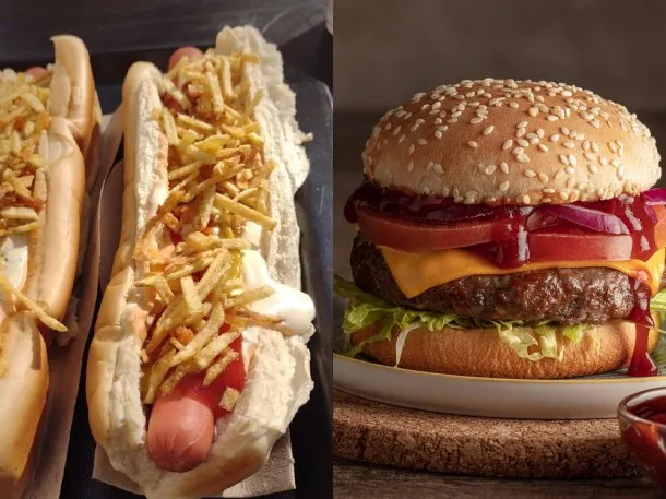 Furor por el sandwich que es la mezcla entre un pancho y una hamburguesa