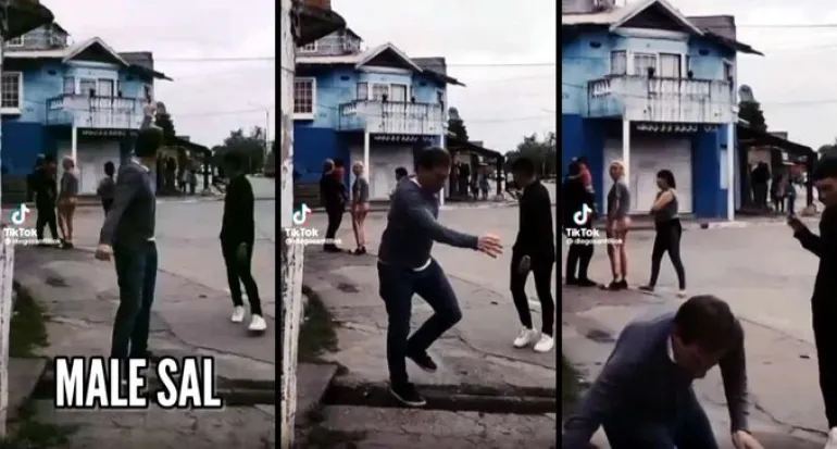 Santilli protagonizó una fuerte caída durante una recorrida de campaña