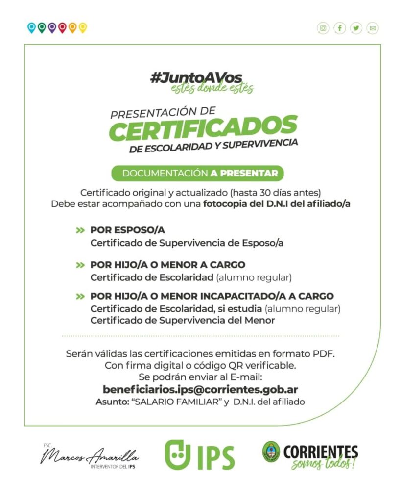 El IPS insiste en presentación de documentación para mantener distintos beneficios