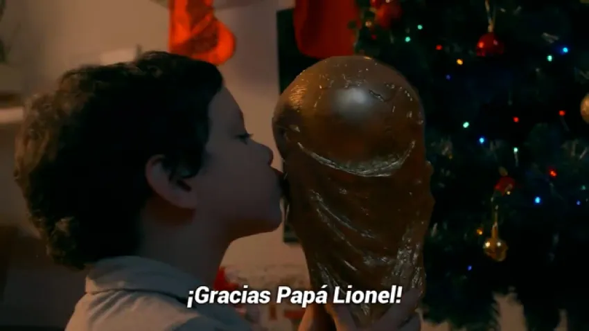 “¡Gracias, Papá Lionel!”: el original saludo navideño de la selección a los campeones del mundo