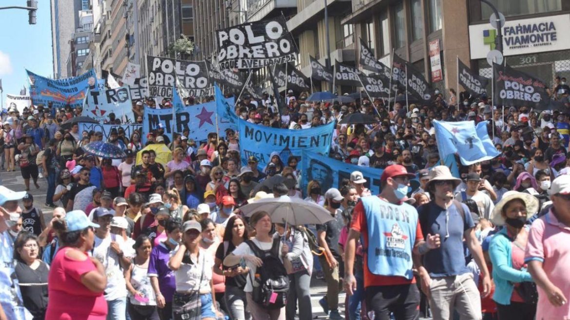 Piqueteros anunciaron otro miércoles de cortes y carpas en la 9 de Julio