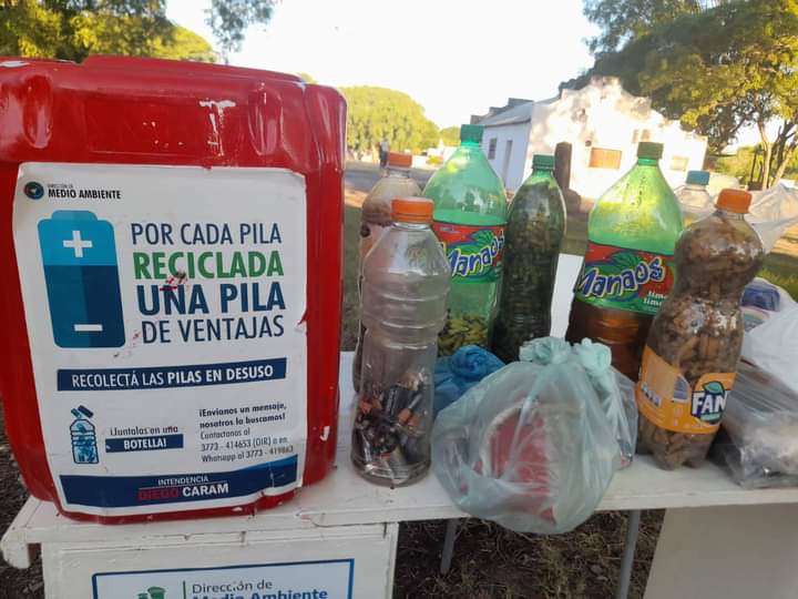Eco Canje: la Dirección de Medio Ambiente recolectó pilas,aceite,colillas de cigarrillos y residuos de aparatos electrónicos