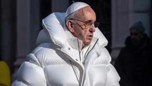 Una foto del Papa con campera fue viral