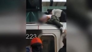 La peligrosa práctica de los “surfistas” del subte