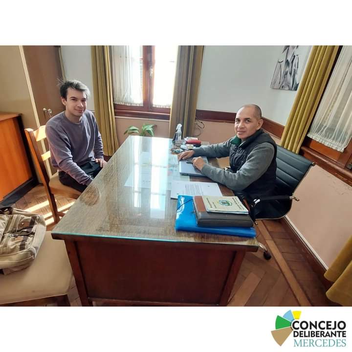 El Presidente del Concejo Roberto “Caly” Sánchez recibió al joven José Barnetche