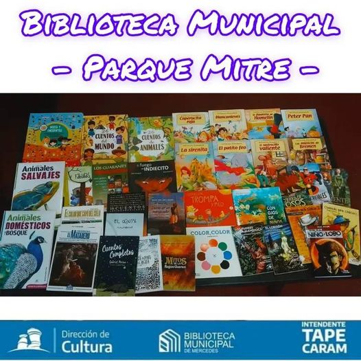Desde el Gobierno Municipal de Mercedes, dan a conocer los materiales de lecturas que fueron adquiridos en la 47° Feria Internacional del Libro, edición 2023.