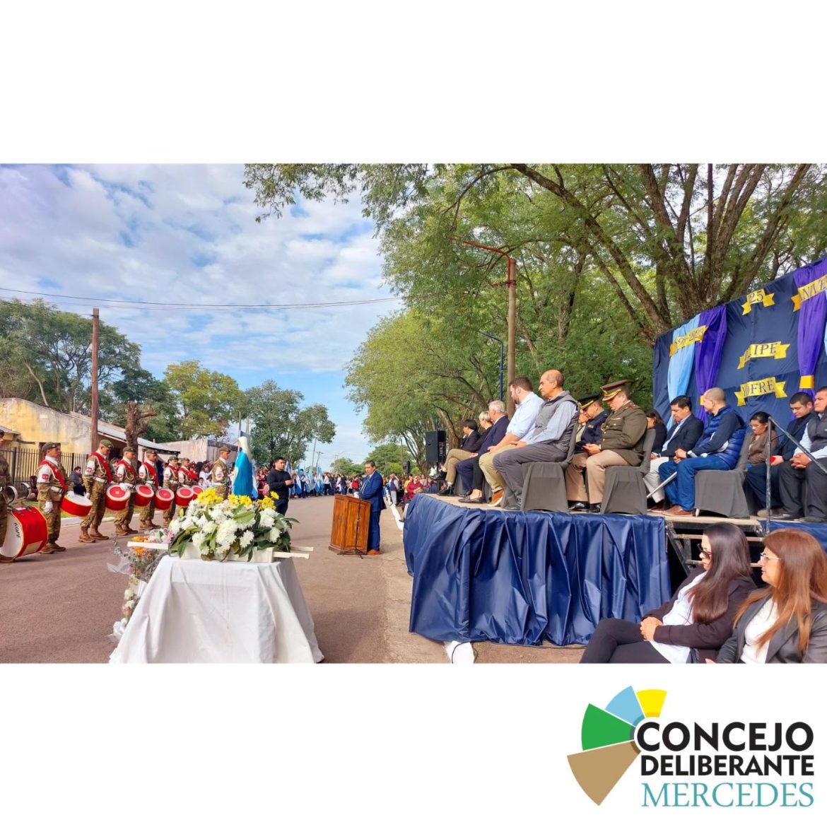 El Presidente del Concejo Caly Sanchez , y los Concejales Iris Montenegro y Alejandro Difanto se hicieron presentes en el Acto Conmemorativo por el 125° Aniversario de Felipe Yofre.
