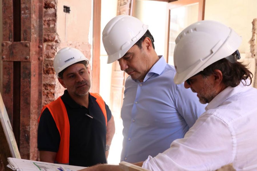 El gobernador inspeccionó avances en las obras para el Museo de Arte Contemporáneo Ñande MAC