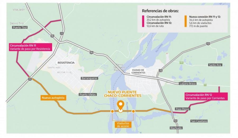 Convocan a empresas a precalificar para obras del segundo puente Chaco-Corrientes
