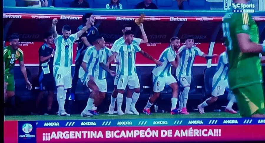 Argentina gana por segunda vez consecutiva la Copa América