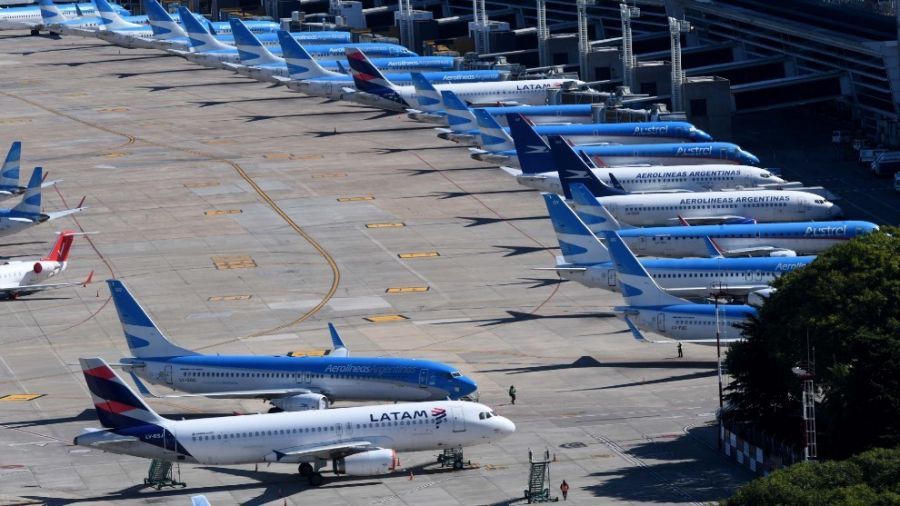 Fuerte reducción de pasajeros en vuelos de cabotaje