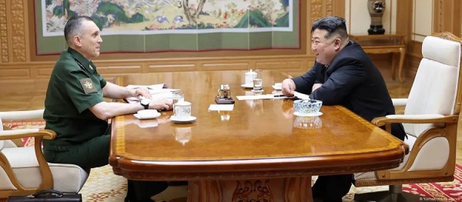 Presidente de Corea del Norte recibe a ministro de Defensa ruso
